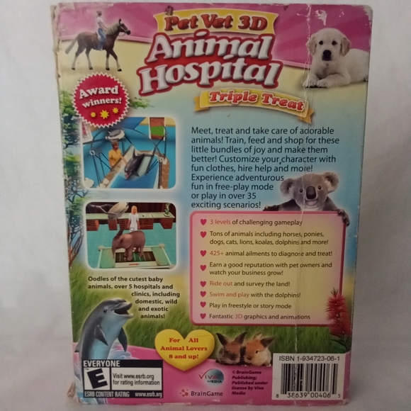 3 in 1 Pet Vet 3D Animal Hospital Triple Treat Wild & Down Under Windows PC Game - Picture 3 of 10